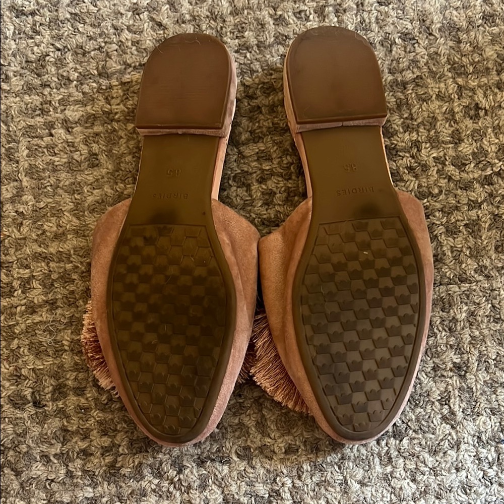 Birdies Pink Pom-pom Suede Slip Ons, size 8.5 - Picture 8 of 9